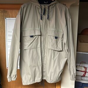 Faded Glory Tan Rain Jacket L